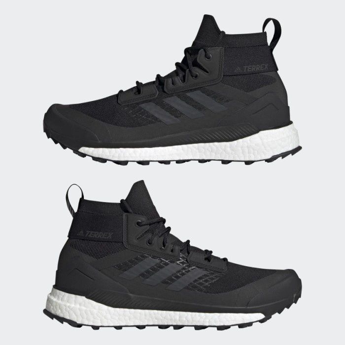 Adidas Terrex Free Hiker Negra (AD-GW2810) – zapatilla Primeblue 'Black Carbon' en Core Black, ideal para senderismo y aventuras urbanas.