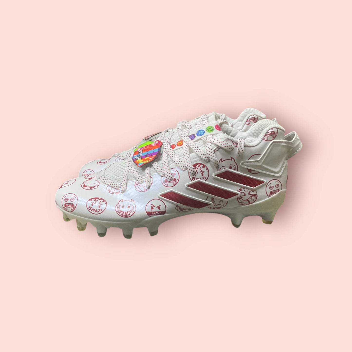 Zapatillas de béisbol Freak 22 Big Mood DSG SM en rojo, con suela de tacos moldeados para tracción y estilo en el campo