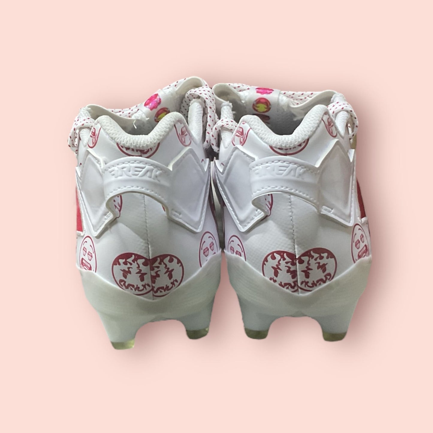 Zapatillas de béisbol Freak 22 Big Mood DSG SM en rojo, con suela de tacos moldeados para tracción y estilo en el campo