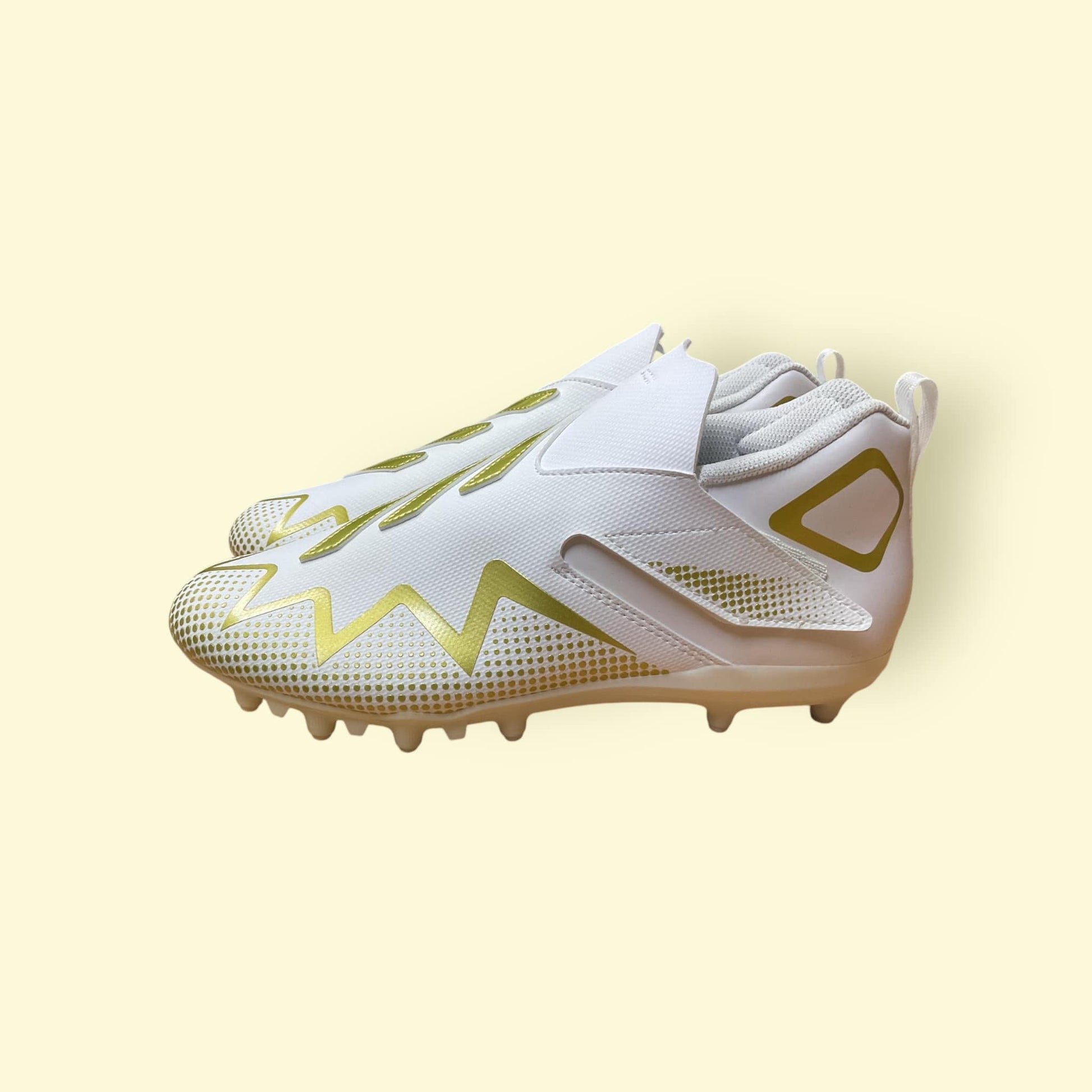 Botines Freak Spark Jr, calzado deportivo blanco y dorado, zapatos de fútbol y béisbol para jóvenes jugadores