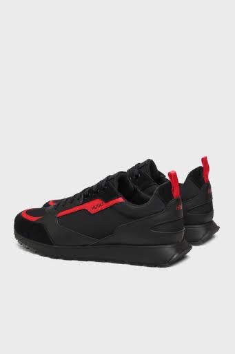 Hugo Boss ICELIN negro rojo, tenis, elegantes, gran diseño