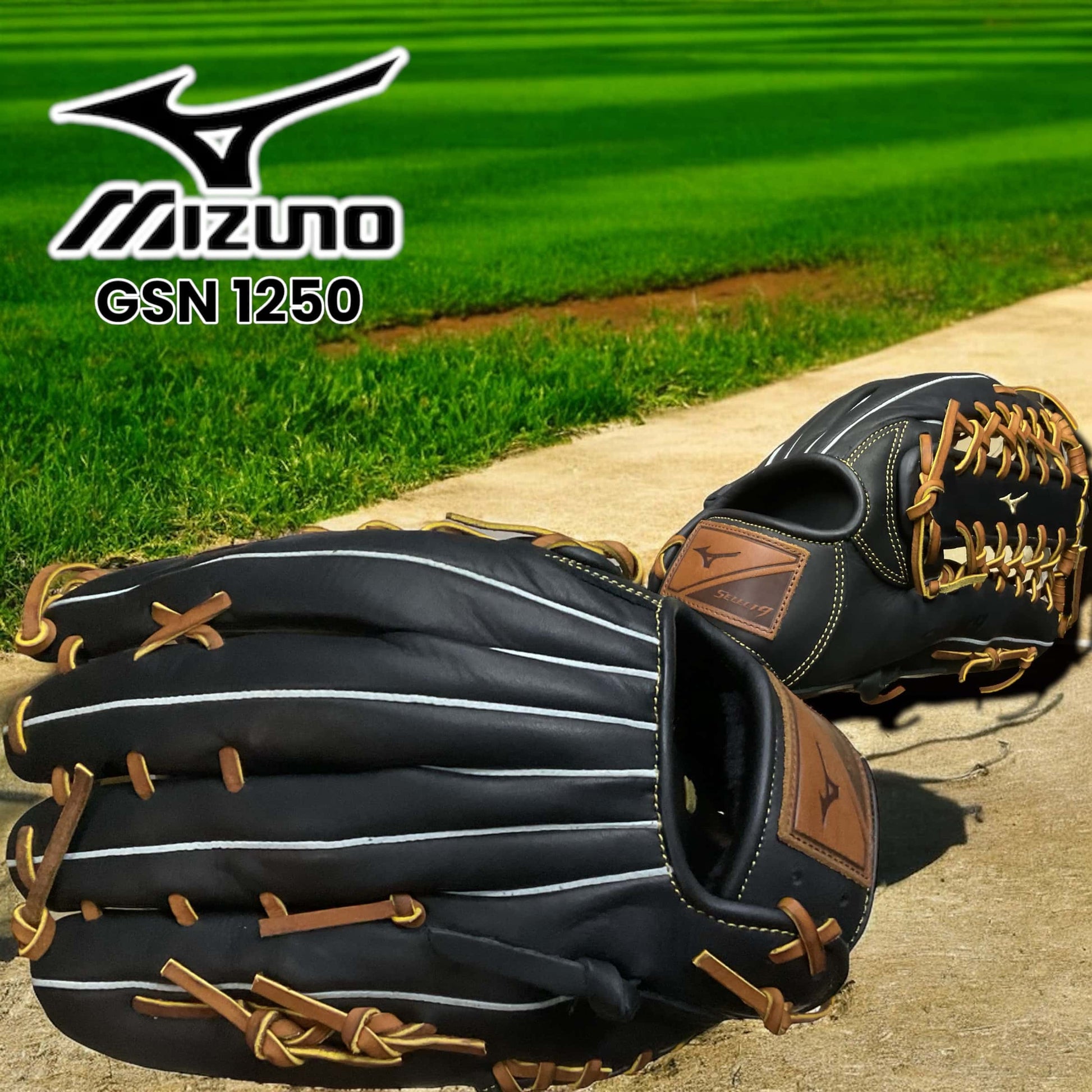 Guante Mizuno Fielder de 12.5 pulgadas para lanzador derecho, ideal para jugadas versátiles con diseño ergonómico y duradero.
