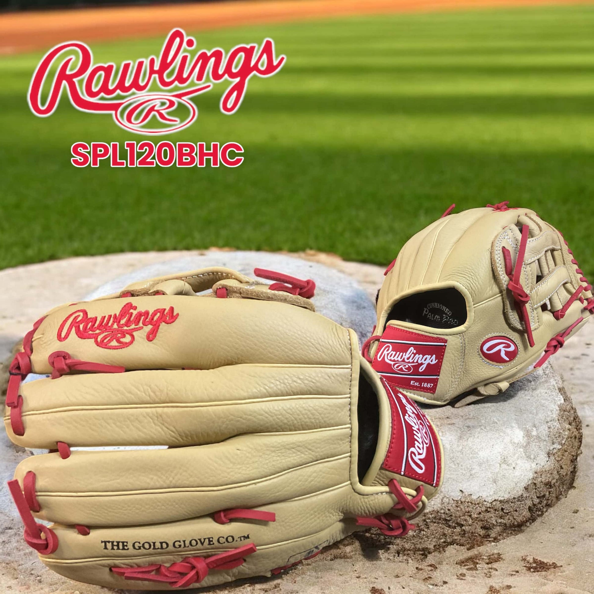Alt: Guante Rawlings de 12 pulgadas, edición Bryce Harper, para lanzador derecho, con diseño exclusivo y rendimiento de élite en el béisbol.