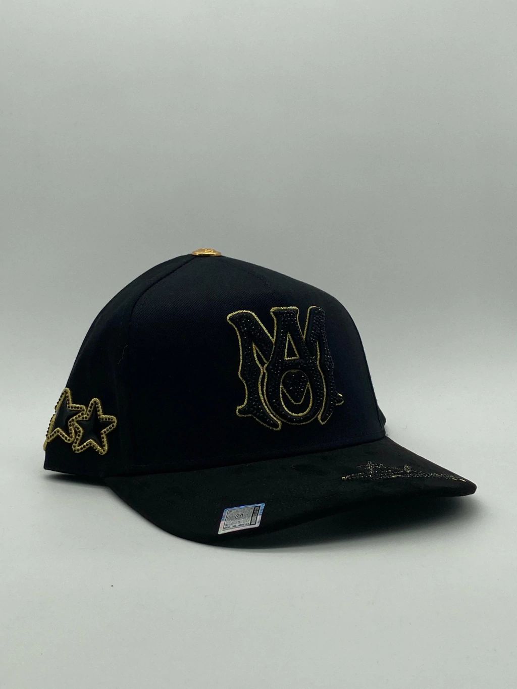 Gorra Bigg Boss AMI GOLD CRYSTALS negra Original