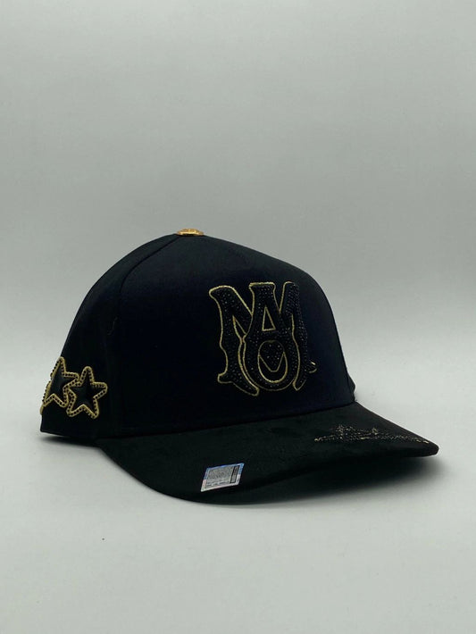 Gorra Bigg Boss AMI GOLD CRYSTALS negra Original