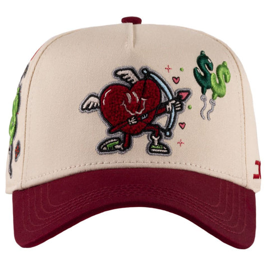 Gorra JC Hats Money Love Beige Red