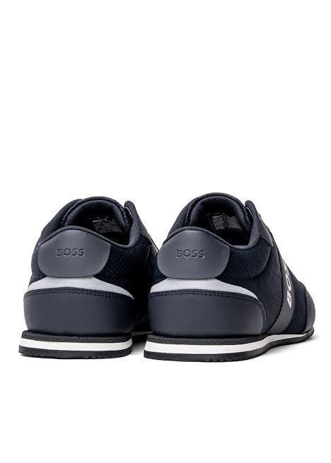 Hugo Boss, RUSHAM azul, suela baja, azules, detalles en blanco, zapatos tenis, elegantes, comodidad