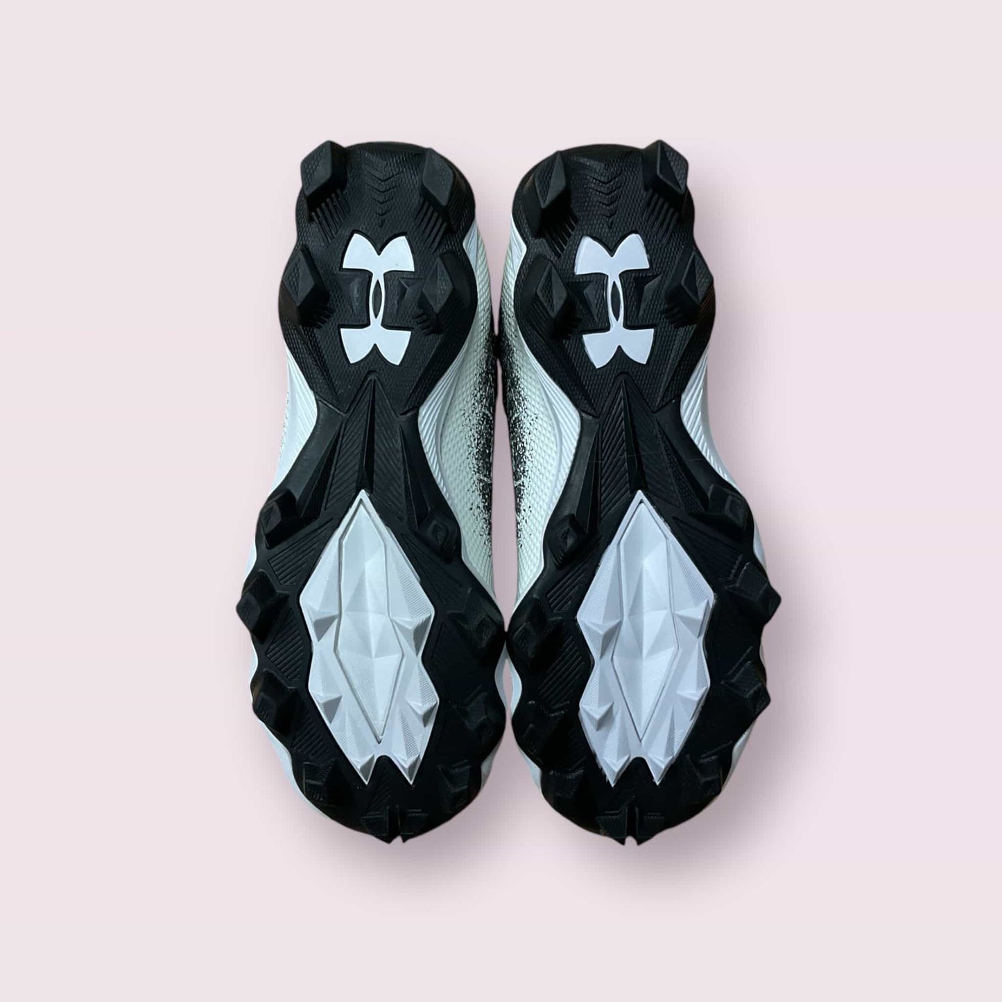 Botines UA Spotlight Fran RM 2.0 negros para fútbol y béisbol jóvenes jugadores