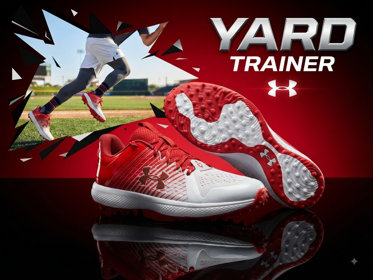 UA Yard Turf Blanco-Rojo