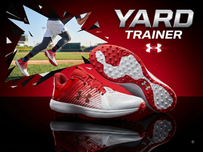 UA Yard Turf Blanco-Rojo