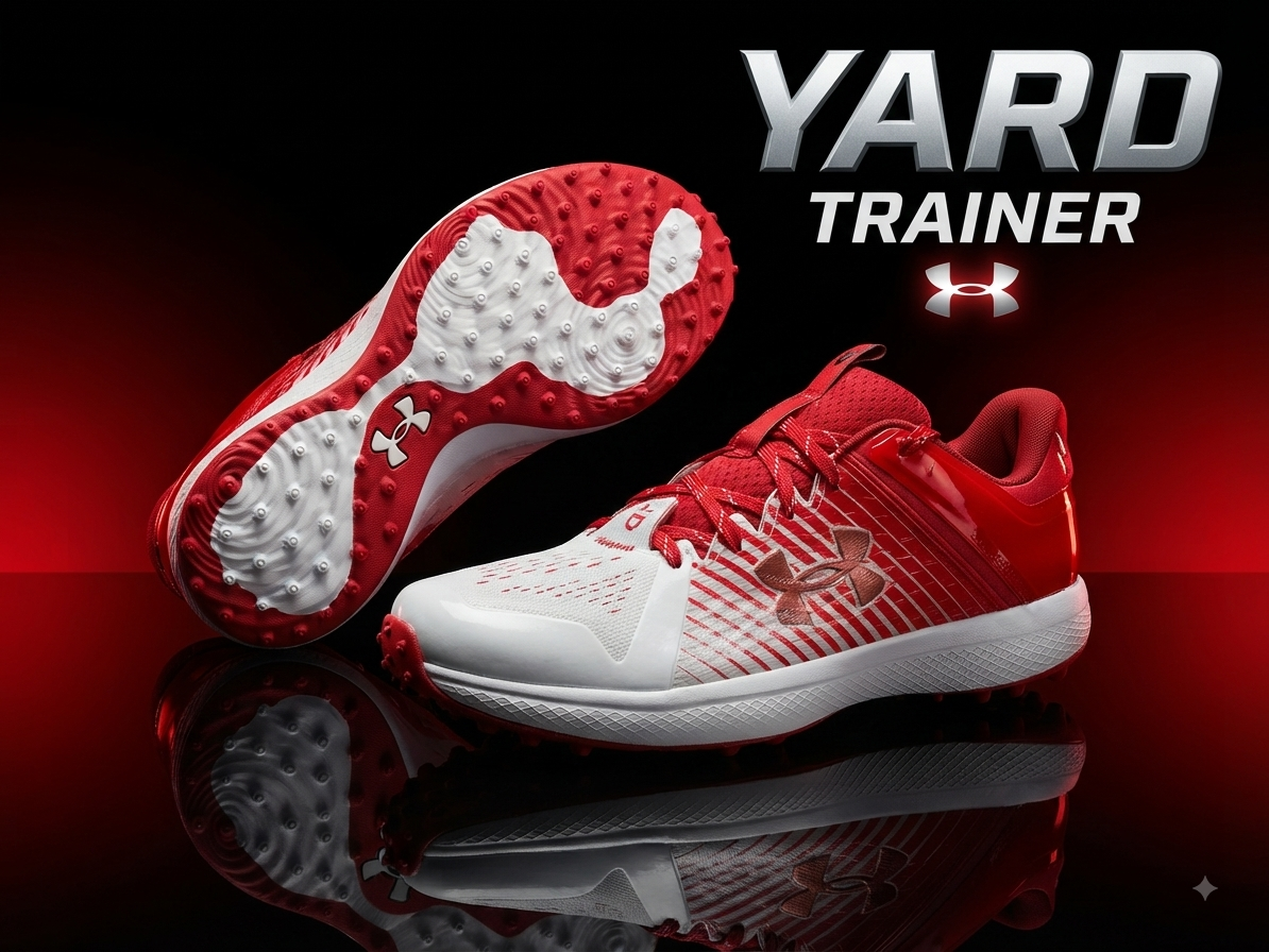 UA Yard Turf Blanco-Rojo