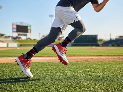 UA Yard Turf Blanco-Rojo